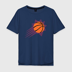 Футболка оверсайз мужская Suns Basket, цвет: тёмно-синий
