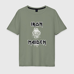 Футболка оверсайз мужская IRON MAIDEN АЙРОН МЕЙДЕН Z, цвет: авокадо