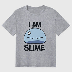Мужская футболка оверсайз I AM SLIME, Я СЛИЗЬ
