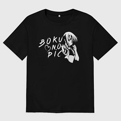 Футболка оверсайз мужская Boku no Pico SF, цвет: черный