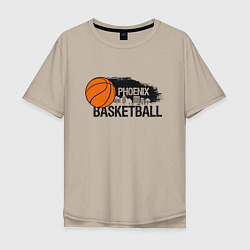 Мужская футболка оверсайз Basketball Phoenix