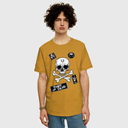 Футболка оверсайз мужская Как у КНЯZZя Король и Шут, цвет: горчичный — фото 2