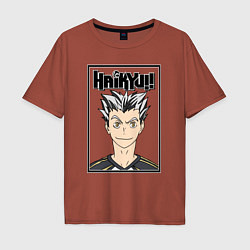 Мужская футболка оверсайз Котаро Бокуто Haikyuu!!