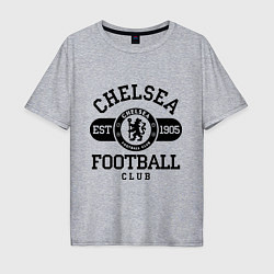 Футболка оверсайз мужская Chelsea Football Club, цвет: меланж