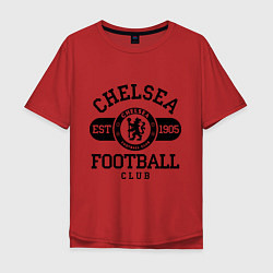 Футболка оверсайз мужская Chelsea Football Club, цвет: красный