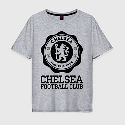 Футболка оверсайз мужская Chelsea FC: Emblem, цвет: меланж