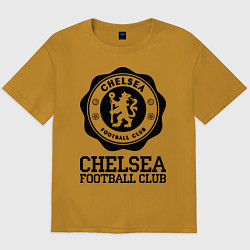 Футболка оверсайз мужская Chelsea FC: Emblem, цвет: горчичный