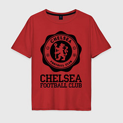 Футболка оверсайз мужская Chelsea FC: Emblem, цвет: красный