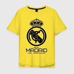 Футболка оверсайз мужская Real Madrid, цвет: желтый