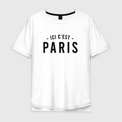Футболка оверсайз мужская ICI C EST PARIS, цвет: белый