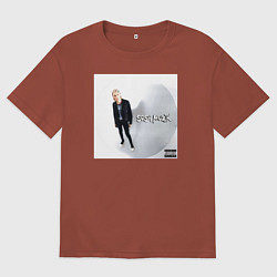 Футболка оверсайз мужская Платина - Sosa Muzik, цвет: кирпичный