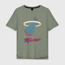Мужская футболка оверсайз Miami Heat