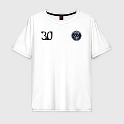Футболка оверсайз мужская PSG Messi 30 New 202223, цвет: белый