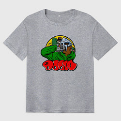 Футболка оверсайз мужская Doom Rappin, цвет: меланж