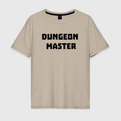 Футболка оверсайз мужская Dungeon Master, цвет: миндальный