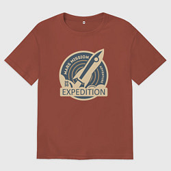 Мужская футболка оверсайз На Марс - 2030