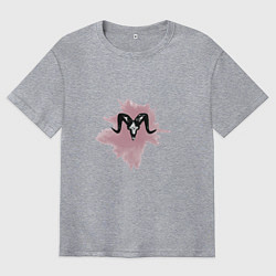 Футболка оверсайз мужская G O A T, цвет: меланж