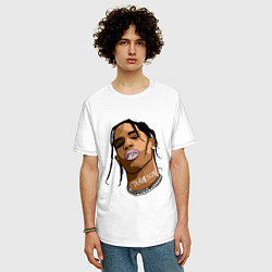 Футболка оверсайз мужская TRAVIS SCOTT ASTROWORLD Z, цвет: белый — фото 2