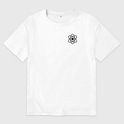 Мужская футболка оверсайз Физика Атом