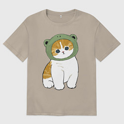 Мужская футболка оверсайз Котолягушонок