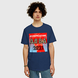 Футболка оверсайз мужская Возвращение ABBA, цвет: тёмно-синий — фото 2