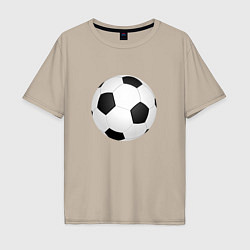 Мужская футболка оверсайз Футбольный мяч