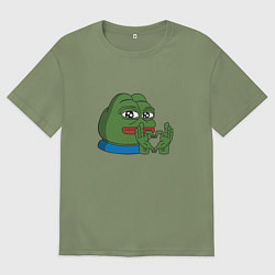 Мужская футболка оверсайз Pepe love пепе лов