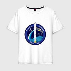 Мужская футболка оверсайз SPACE X CRS-2