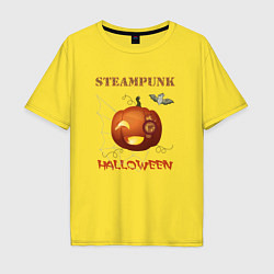 Футболка оверсайз мужская Стимпанк-хэллоуин 2, цвет: желтый