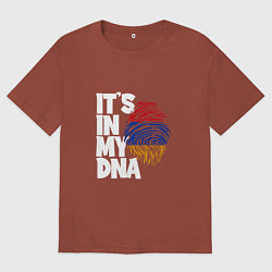 Мужская футболка оверсайз ДНК - Армения