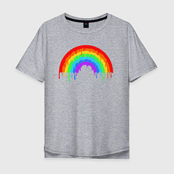 Мужская футболка оверсайз Colors of rainbow