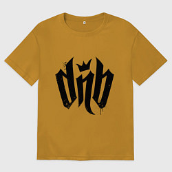 Футболка оверсайз мужская DnВ, цвет: горчичный