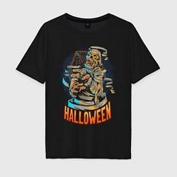Футболка оверсайз мужская Halloween Mummy, цвет: черный
