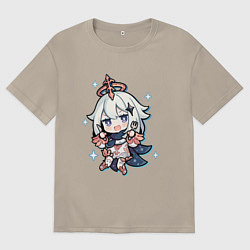 Мужская футболка оверсайз Paimon тян