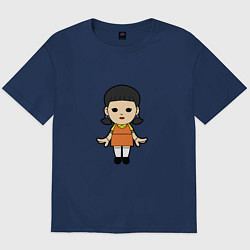 Футболка оверсайз мужская Squid Doll, цвет: тёмно-синий
