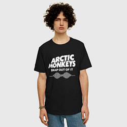 Футболка оверсайз мужская Arctic Monkeys, группа, цвет: черный — фото 2