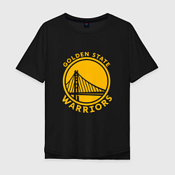 Футболка оверсайз мужская Golden state Warriors NBA, цвет: черный