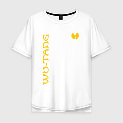 Футболка оверсайз мужская WU TANG CLAN LOGO YELLOW, цвет: белый