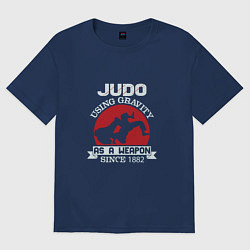 Футболка оверсайз мужская Judo Weapon, цвет: тёмно-синий