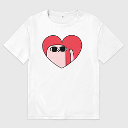 Мужская футболка оверсайз Ketnipz сердце