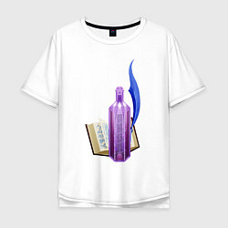 Мужская футболка оверсайз Миры в стекле - Магическая библиотека