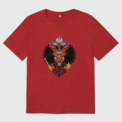 Мужская футболка оверсайз Черный орел Российской империи