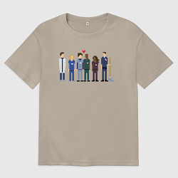 Мужская футболка оверсайз SCRUBS pixels