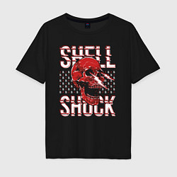 Футболка оверсайз мужская SHLSHK Skull Collection, цвет: черный