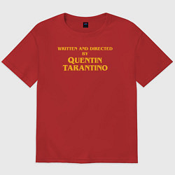 Футболка оверсайз мужская Directed by Quentin Tarantino, цвет: красный