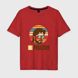 Футболка оверсайз мужская El Profesor, цвет: красный