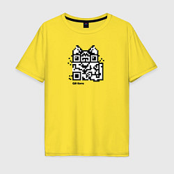 Мужская футболка оверсайз QR-коте