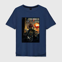Мужская футболка оверсайз Poster Duke Nukem 2