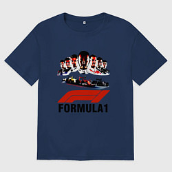 Мужская футболка оверсайз Пилоты формулы 1