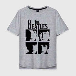 Футболка оверсайз мужская The Beatles - legendary group!, цвет: меланж
